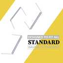 OLYMPX 100 Pcs of 2 Capacity Premium Metal Prong Paper Fastener Bases, 2.75 Inch Base for Paper File Clip Folder Accessories, Box of 100