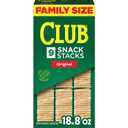 Club Snack Stacks Crackers, Lunch Snacks, Family Size, Original, 18.8oz Box (9 Stacks) (EXP 05/06/27)