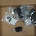 Tecmojo 6U Wall Mount Rack Network Cabinet for 19" IT Equipment,with Lockable Glass Door and Side Panels,Cooling Fan,17.7inch Depth,White