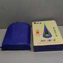 Y- STOP Kids Pod Swing Seat, Hanging Hammock Chair Swing with Inflatable Pillow, Sensory Swing Chair with Pocket for Outdoor and Indoor (Blue and Green)