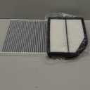 Engine+Cabin Air Filters Set Fit for Honda CR-V CRV 2012 2013 2014 L4 2.4L Engine Air Filter Replacement AC Filter Cabin Air Filter With Activated Carbon Automotive Accessories# CF10134 CA11258