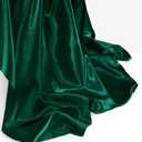 Homiest Emerald Green Satin Fabric by The Yard, 5 Yards x 58 Inch Charmeuse Satin Fabric Silky & Shiny Cloth Fabric, Smooth Bridal Satin Fabric for Wedding Dress, Clothing Making, DIY Crafts, Sewing