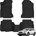 Auxko All Weather Floor Mats Fit for Subaru Outback 2020-2026 & Legacy 2020-2025 TPE Liners Accessories All Season Guard Odorless Floor Liner for Outback/Legacy 2025 2024 2023 2022 2021 2020 Black