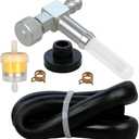 951-0171 Fuel Tank Shut Off Valve with Fuel line Filter Fuel Gas Tank Rubber Grommet Fit for Cole man Crafts man Generator, MTD Lawn Mower, 33/64" Fuel Tank Hole Replace 751-0171 735-0149