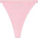 Women's Cheeky Brazilian Bikini Bottoms Low Rise High Cut Swim Bottom, Pink Size XL