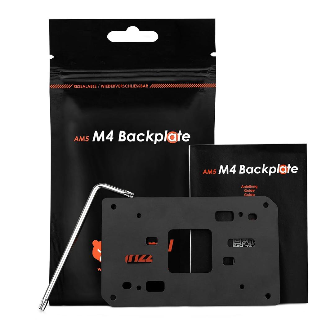 Thermal Grizzly AM5 M4 Backplate - Extends Cooler Compatibility for AMD AM5 Motherboards - Optional mounting Plate to Replace The Original AM5 Backplate