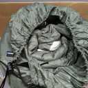 Amazon Basics 40F Cold Weather Two-Person Sleeping Bag for Outdoor Camping, Queen Size XL, 87" x 59", Olive Green