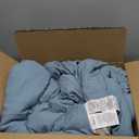 Bedsure Queen Size Comforter Set, Grayish Blue Soft Prewashed Bedding for All Seasons, 3 Pieces GentleSoft Down Alternative Bed Set, 1 Lightweight Comforter (90"x90") and 2 Pillowcases (20"x26")