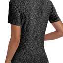 Alaroo Womens Summer Tops Short Sleeve Shirts Crewneck Basic Tee (Black)