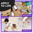 HA SHI (100 Sheets) Self Adhesive Laminating Sheets, Cold Laminate, self Seal, Plastic Paper, 8.7 x 12.2 Inch