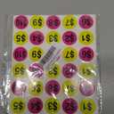 YOUOK Price Stickers,1 Inch Fluorescent Yellow Pink Round Circle Dots Labels,500 Pcs Adhesive Pricing Stickers Labels (YOUOK080665855)