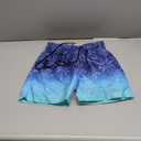 Sarfel Boys Swim Trunks with Compression Liner Kids Swimsuits Boys Bathing Suit Kids Board Shorts Teen Boy Quick Dry Shorts (10-12 Years, Blue Gradient Coconut Palm)