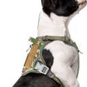 BUMBIN Tactical Dog Harness for Small Dogs No Pull, Famous TIK Tok No Pull Puppy Harness, Fit Smart Reflective Pet Walking Harness for Training, Adjustable Dog Vest Harness with Handle Forest Camo S (S(Neck:13-16", Chest:15-23"))