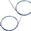 Nakkaa Marine 3300/33C Throttle Shift Control Cable Compatible with Outboard Engine Boat Motor Steering System Blue (15ft,2pcs)