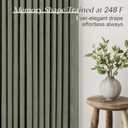 Sage Green Pinch Pleated Linen Curtains 102 Inches Long for Living Room Bedroom with Rings Hooks Clips Back Tab Semi Sheer Curtains Light Filtering Boho Farmhouse Drapes Light Green