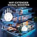 2026 WiFi Extender Signal Booster for Home, WiFi Repeater Signal Amplifier Long Range Extension Internet Signal, Extend and Expand the Coverage Range of WiFi, Supporting 99% of Device