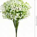 200 Pcs Artificial Baby's Breath Flowers Bulk, Real Touch White Gypsophila Fake Flowers with Bendable Stems for Wedding Bouquets, Centerpieces, DIY Crafts, Home Garden Decor