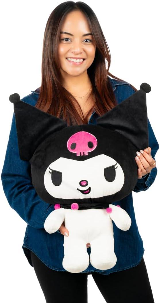 Collectibles Kuromi Bedding Super Soft Cozy Decorative Cuddle Pillow, (Officially Licensed Product) By Franco