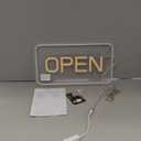 LED Open Sign 23x12 Inch Super Large, 12V Super Bright for Business, Neon Sign for Window Party Wall Shop Salon Club Hotel, (Yellow & White), With ON/OFF Switch & Adapter, Horizontal