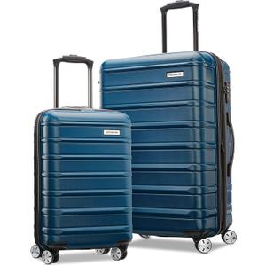 Samsonite Omni 2 Hardside Expandable Luggage with Spinner Wheels, 2-Piece Set (19/24), Lagoon Blue