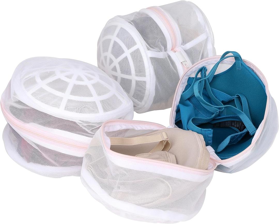 Premium Bra Wash Bag  Set of 3 Mesh Lingerie Laundry Bags for Delicates  Protects Bras, Underwear & Intimates in Washing Machine  Durable Zipper Closure  Large Size