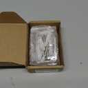 2x4 Door Barricade Brackets, Grade U-Shaped Security Brackets for Wood, Sheds, Gates & Basement Doors (2x4 Lumber Lock) 3mm White