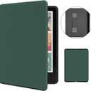 MOROCK Case for All-New 7" Kindle Paperwhite and Colorsoft Paperwhite Signature Edition(12th Generation-2024 Released),Premium Lightweight PU Leather Cover with Hand Strap, Auto Wake/Sleep, Green