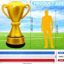 Leyndo 6.56 ft Giant Inflatable Golden Trophy Outdoor Decorations Award Trophies Inflatable Decor Large Trophy for Soccer Basketball Football Sports Competitions Party Championship Winner MVP Trophies