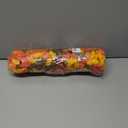 Ivydale 2 PCS Artificial Fall Hanging Flowers Fake Petunias Outdoor, Silk Faux Morning Glory Flowers with Eucalyptus,UV Resistant Realistic Mums Plants for Home Garden Decor (Fall Orange+Yellow)