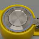 Tealyra - Pluto Porcelain Small Teapot Yellow - 18.2-ounce (1-2 cups) - Matte Finish - Stainless Steel Lid and Extra-Fine Infuser To Brew Loose Leaf Tea - 540ml