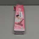 Portable Self-Squeeze Mini Mop, Short Rotatable Hand Wash-Free Flat Squeeze with Crevice Brush and Reusable (Mop+2 Pads), Red