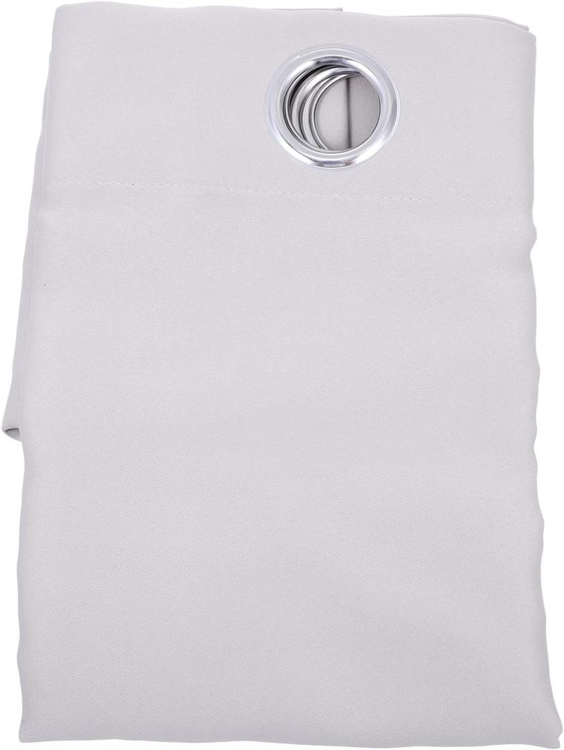 VOSAREA High Precision Blackout Curtains for Home Elegant Sheer Window Drapes for Living Room and Bedroom Easy to Maintain Stylish Design (Light Grey)