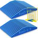 AceOrbit 2 Pack 12 Slot Quilting Rulers Rack Storage, Desktop Sewing Ruler Holder Organizer for Quilting and Sewing, Ideal for Home Office Desk Storage, Blue
