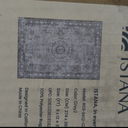 Istana Small Rug 2x3 - Grey/White Cream Rugs for Living Room - Foldable 2x3 Washable Rug Non Slip - Non-Shedding Area Rug Living Room - Anti-Slip Oriental Rugs w/Soft Microfiber