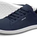 AIRHAS Mens Barefoot Shoes Lightweight Walking Shoes Wide Toe Box Flexible Zero Drop Sneakers for Men Summer Minimalist Casual Shoes(Navy, 12)