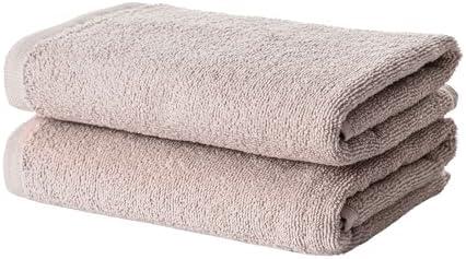 DREAMY RIKKA 2 Piece Premium Turkish Hand Towels for Bathroom Turkish Cotton with Coresoftair™ Technology Ultra-Soft Absorbent Quick Drying and Durable 2 Hand Towels (16x30), Pebble Stone