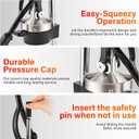 Manual Cast Iron Juicer, Commercial Lemon Squeezer, Professional Citrus Juicer, Ideal for Extracting Juice From Lemons, Oranges, and Grapefruits. Easy to Clean. (Black)
