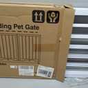 Free Standing Dog Gate Indoor, Foldable Dog Gate for Doorways Stairs Hallways, 3-Panel Freestanding Pet Gate with Support Feet for Stability, Folding Puppy Gate Easy to Move, Doggy Gate 54"x24", 3-Panel, 24"Tall