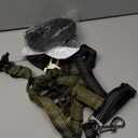 3 Piece Set Dog Seat Belt Retractable Dog Car Seatbelts Adjustable Pet Seat Belt for Vehicle Headrest Restraint Adjustable Heavy Duty & Elastic & Durable Car Harness for Dogs (09-Black+Olive)