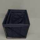 Metal Mesh Steel Baskets, Household Wire Storage Organizer Bin Garden Harvest Basket Multi-functional Fruit Baskets with Handles 3 Pack 15x11, 13x9.5, 11x8 Int