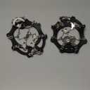 Cimkiz Crampons Ice Cleats Traction Snow Grips for Boots Shoes Women Men Anti Slip 19 Stainless Steel Spikes Safe Protect for Hiking Fishing Walking Climbing Mountaineering (Large, Black)