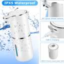 2 Pack Automatic Soap Dispenser,Automatic Liquid Soap Dispenser Touchless,12.8oz/380ml USB Rechargeabled Wall Mounted Smart Soap Dispensers for Bathroom Kitchen Dish Soap