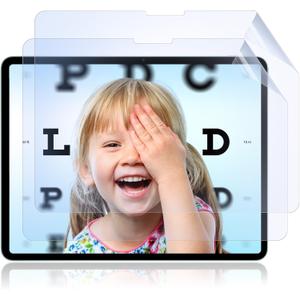 IPROKKO 2 Pack Anti Blue Light Screen Protector Compatible with iPad Pro 11 Inch 5th 6th (2024 2025, M4 M5), Matte Anti Glare Blue Light Filter Eye Protection Cover and Bubble Free