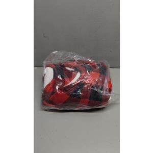 Homemate Electric Blanket Heated Throw - 50x60 Ultra Soft Cozy Flannel Heating Blanket with 10 Fast Heat Levels 8 Hours Auto Off Over-Heated Protection ETL Certification Keep Warm in Home Office (Red-black)