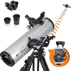 CELESTRON StarSense Explorer DX 130AZ Smartphone App-Enabled Telescope  Works with StarSense App to Help You Find Stars, Planets & More  130mm Newtonian Reflector  iPhone/Android Compatible