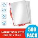Simply Cool 5 Mil Thermal Laminating Sheets Pouches 500ct 9 x 11.5 Inch