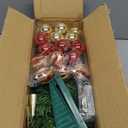 3 Feet Green Premium Christmas Tree 12 Modes Dual Color Change Timer DIY 50 Warm White & Multicolor Lights Star 15 Ball Ornaments Battery Operated Small Artificial Full Xmas Tree Table Home Indoor