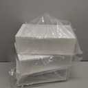 Small Plastic Storage Drawers, Pencil Drawer Organizer Stackable Container Bins for Desk Accessories, Stationery, Pens, Markers, Crayons, Art Craft Supplies, Makeup, Jewelry (White)