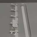 KitchLife Long Over The Door Hooks Hanger with 15.75" Extended Arms, Fits 1 3/4" Doors, F40U, 6 Double-Hanger Design Thickened Heavy Duty Bathroom Towel Rack Organization, Glossy White, 1 Pack