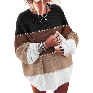 ETCYY Women's Oversized Sweaters Fall 2025 Fashion Winter Clothes Batwing Long Sleeve Knit Sweater Pullover Jumper Tops (X-Large, Color Black)